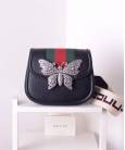Сумка Gucci Totem Small Shoulder Bag Butterfly Nero